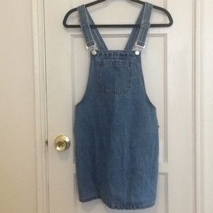 Forever 21 denim pinafore dress